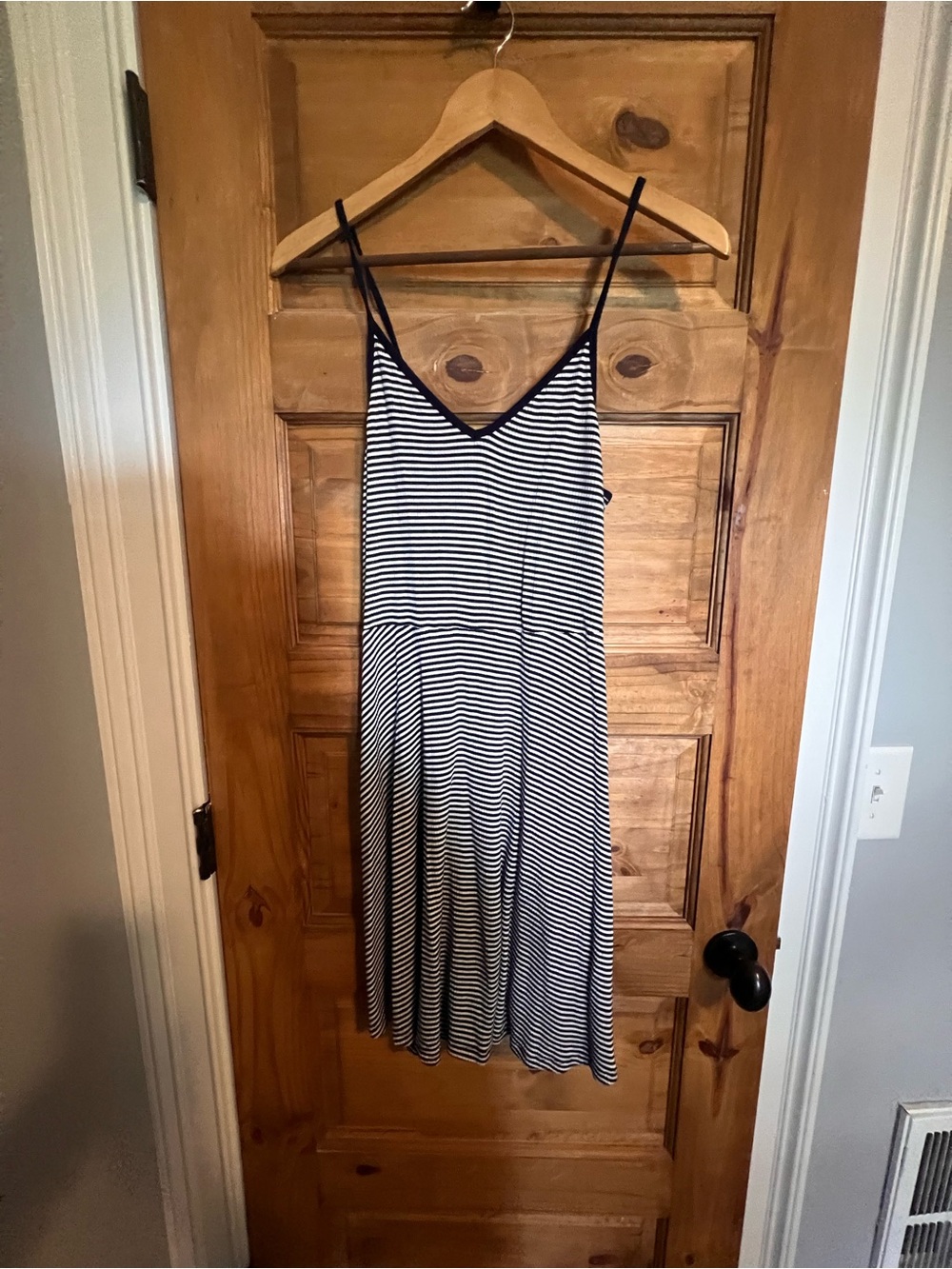 Mossimo Supply Co. Black and White Striped Spaghetti Strap Dress